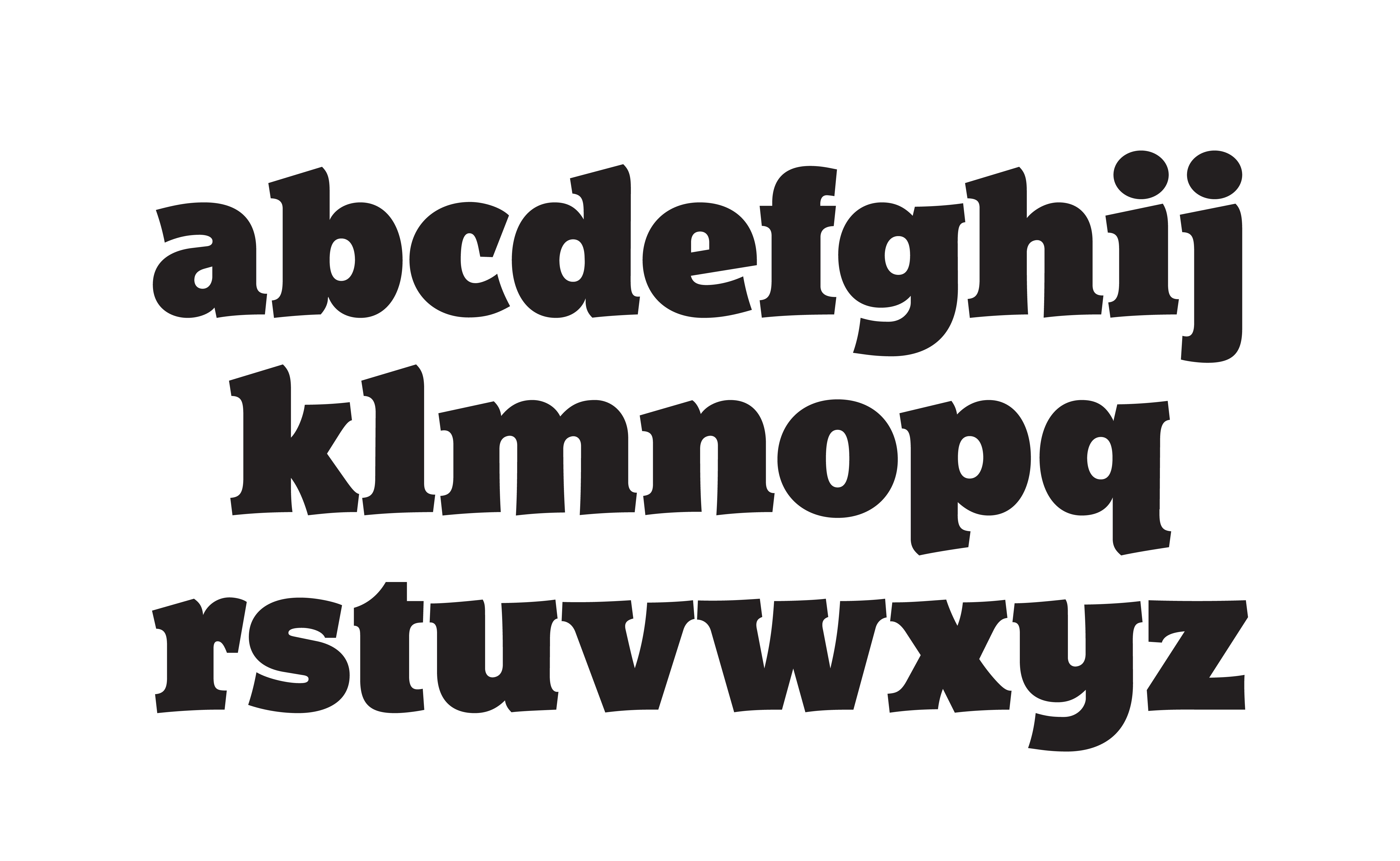 Font Preview of the typeface Nitro designed by Orlando Brunner